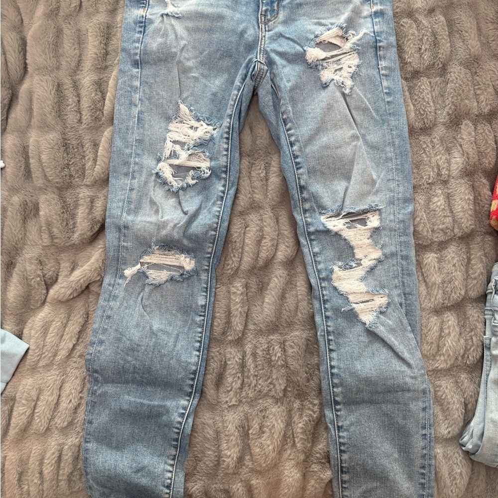 Distressed Blue Jeans for Women